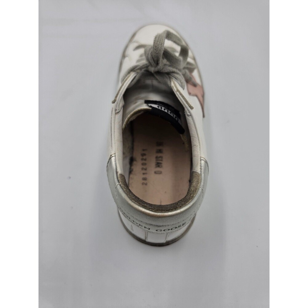 Golden Goose Hi Star White Pink Star Sneakers Women's 6 EU 36 Italy Leather - Picture 9 of 9